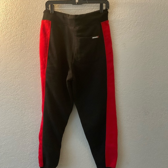 Akademiks Mens Jogger Pants Size 2XL Black & Red tapered leg - Picture 5 of 8